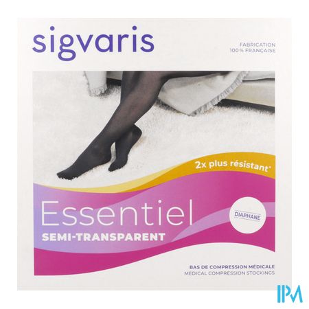 vignette Sigvaris3 Essentiel Semitransparent Collant Dune Long Medium