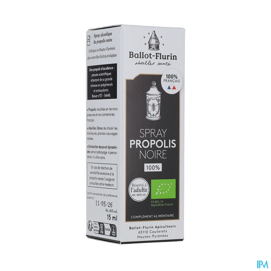 produit BALLOT FLUR SPRAY PROPOLIS NOIR 15ML