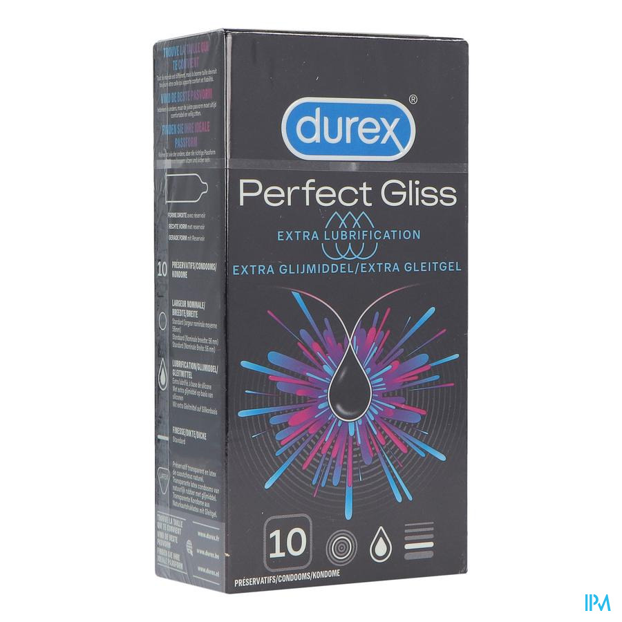 vignette Durex Perfect Gliss Preservatif 10