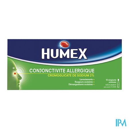 vignette HUMEX CONJ ALLERG 2% COL DOSE 10