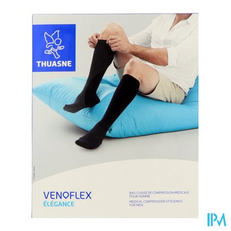 vignette Venoflex2 Elegance Homme Bas Cuisse Autofixant Beige Normal T1