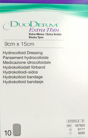 vignette DUODERM PANS EXTRA MINCE 9X15CM 10