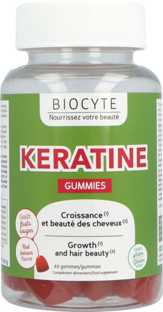 produit BIOCYTE KERATINE GUMMIES 60 GOMMES