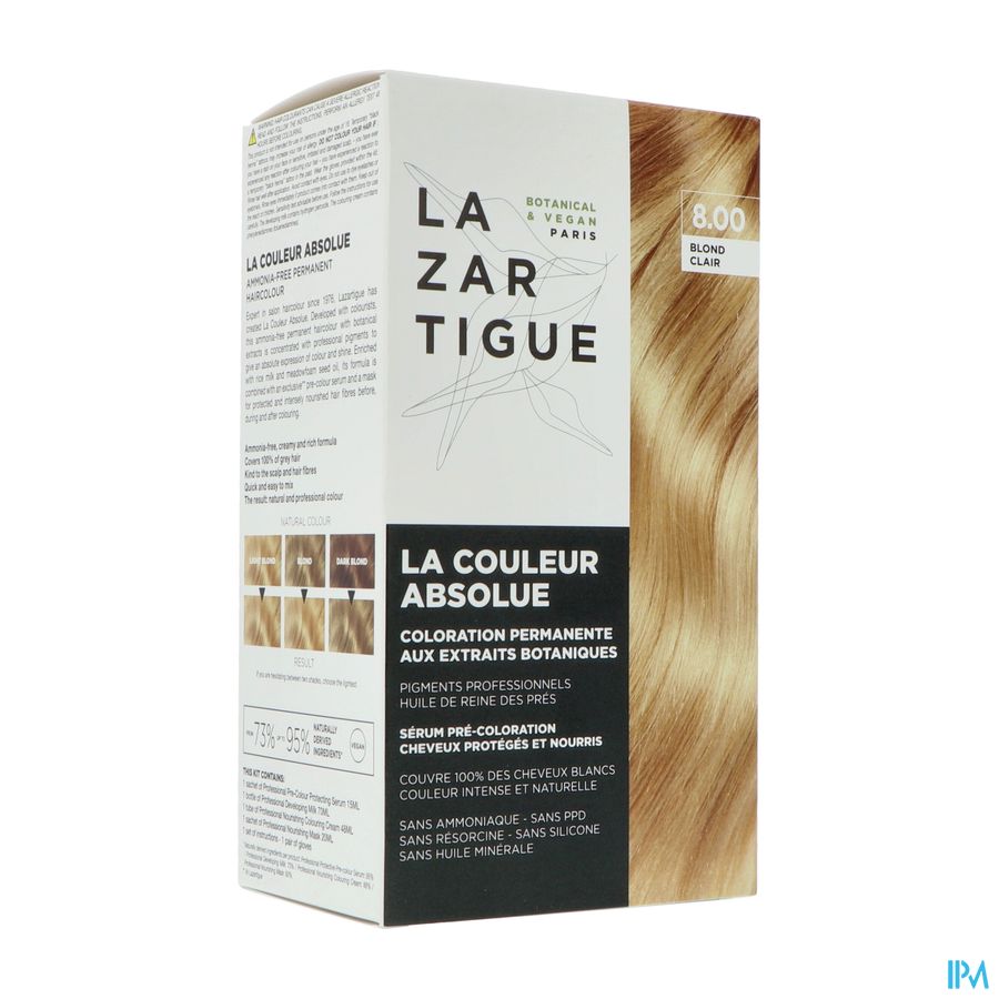 vignette LAZARTIGUE COUL ABSOLU 8.00 BLOND CLAIR