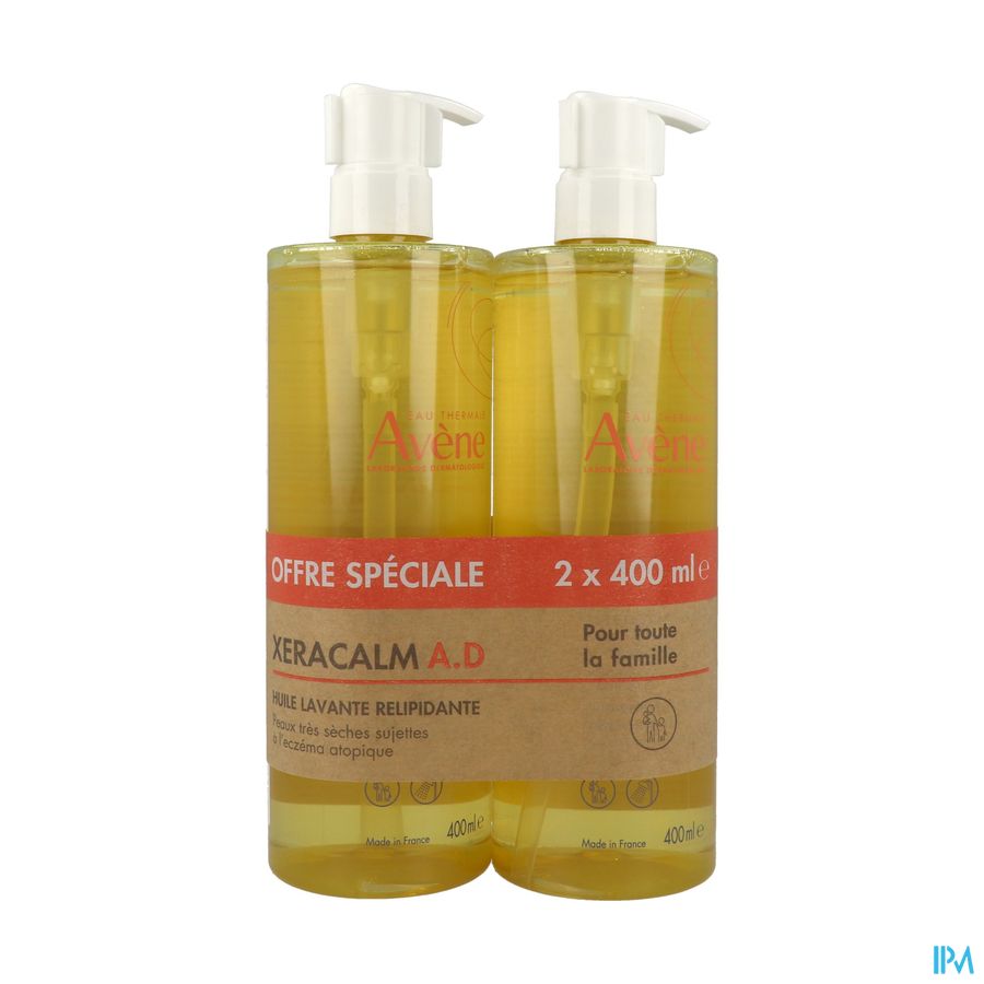 produit AVENE XERACALM AD HLE LAV RELIPID 2X400ML