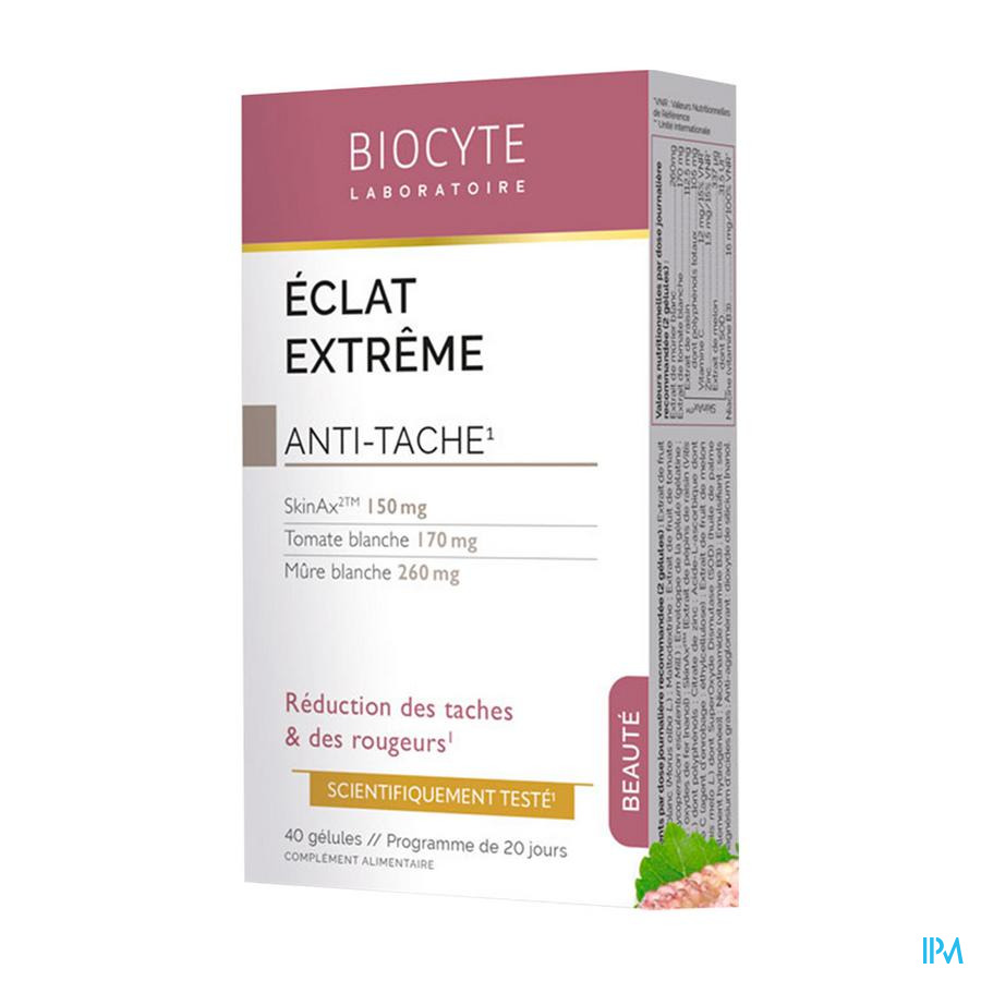 produit BIOCYTE ECLAT EXTREME 40 GELULES