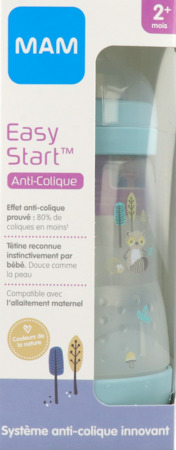 vignette Mam Biberon Easy Start Anticolique Nature Aqua Debit 2 260ml X2