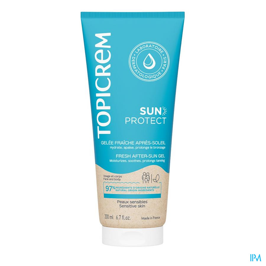 vignette TOPICREM SUN PROT GEL FRAI A-SOL 200ML