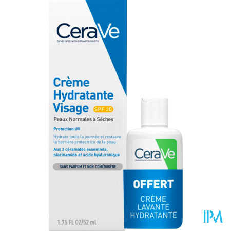 vignette Cerave Creme Hydratante Visage 52ml + Mini Creme Lavante 20ml