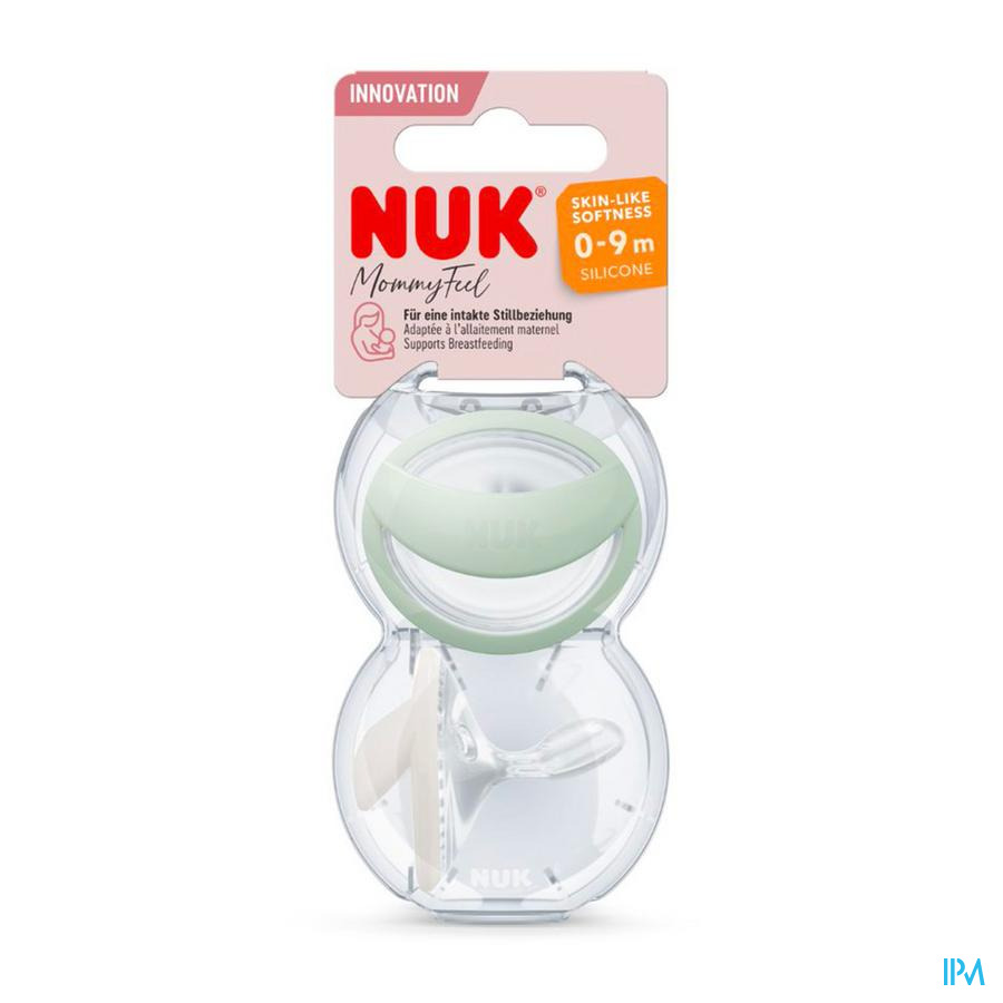 vignette Nuk Sucette Silicone Mommyfeel 0-6m Menthe X2