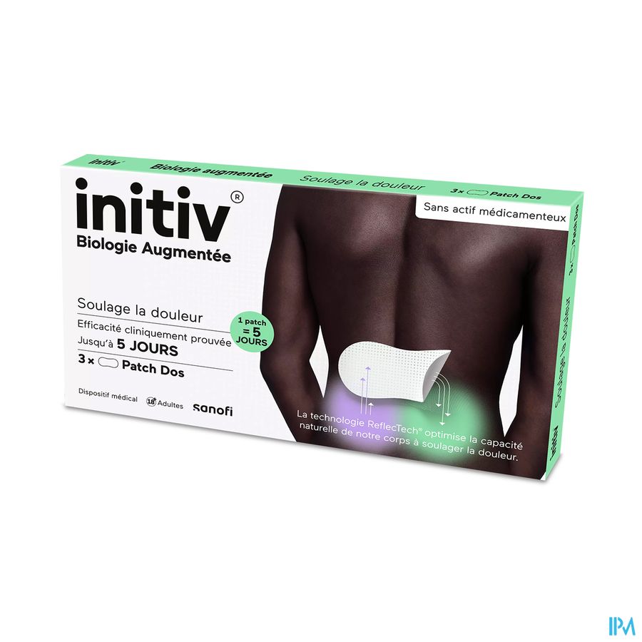 produit Initiv Patch Antidouleur Dos X3