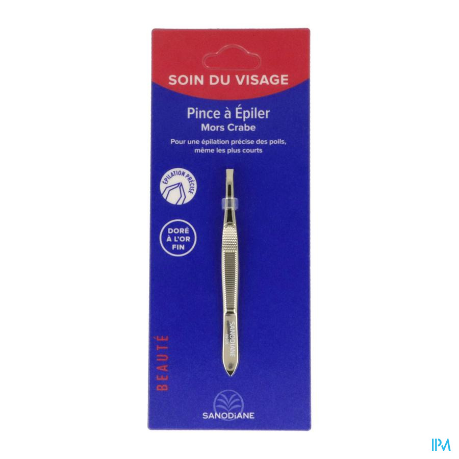 vignette Sanodiane Pince A Epiler Mors Crabe Dore Ref39