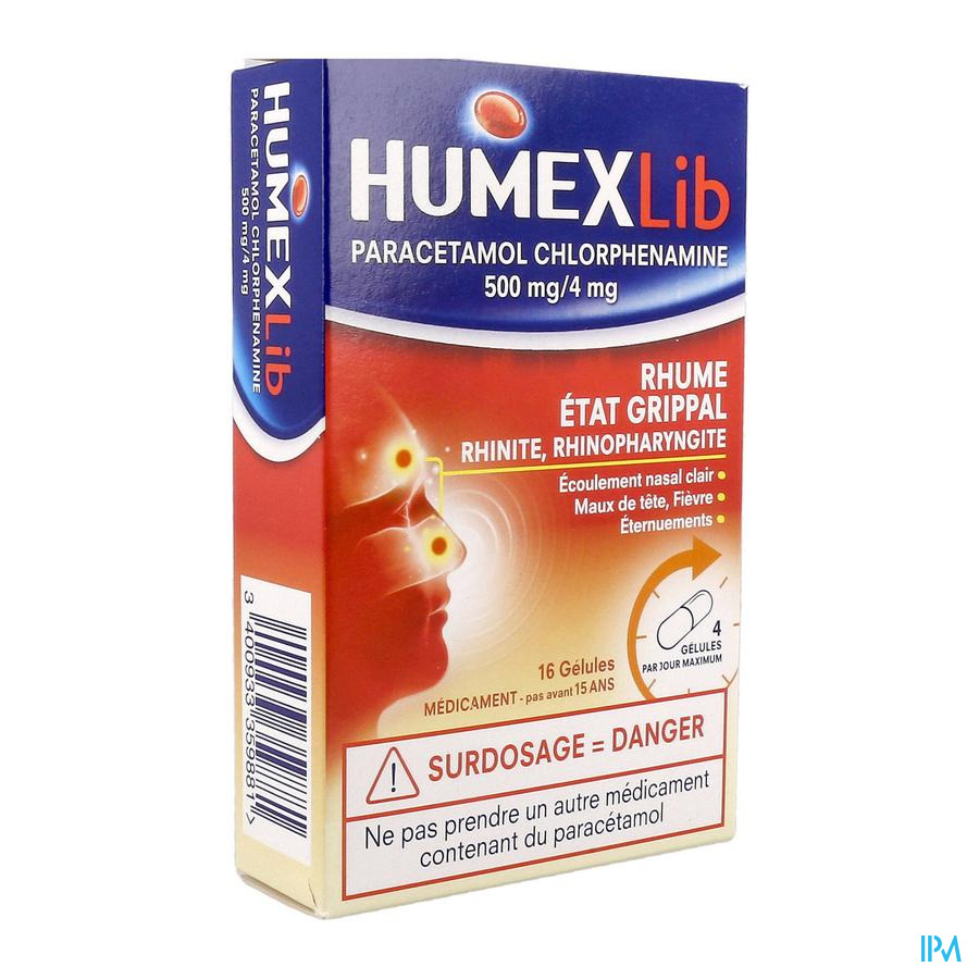 vignette HUMEXLIB 500MG/4MG GELULE 16