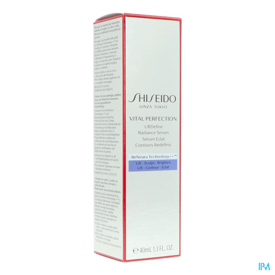 vignette Shiseido Vital Perfection Serum Eclat Contour Redefini 40ml