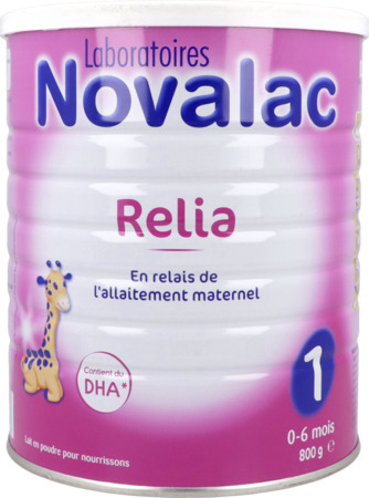 vignette NOVALAC RELIA 1 LAIT PDR  800G