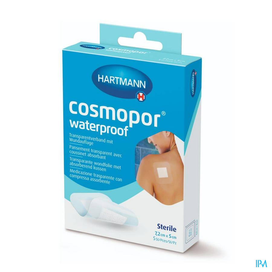 vignette Hartmann Cosmopor Sterile Pansement Adhesif Waterproof 7cm2 X 5cm 5