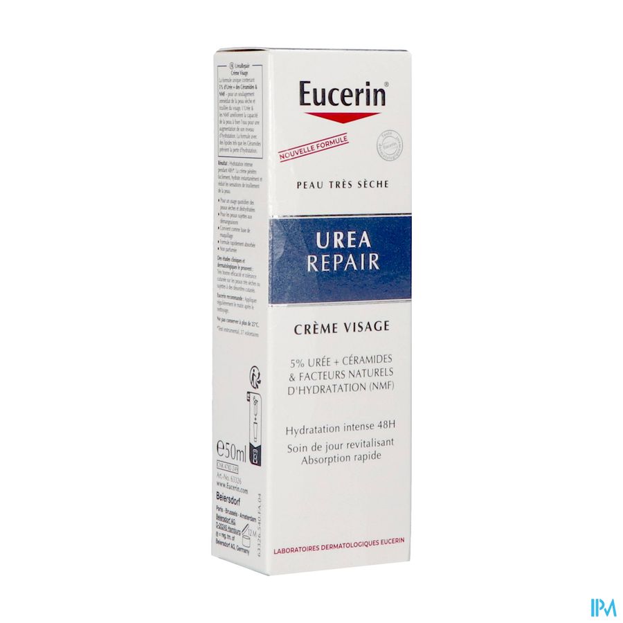 vignette Eucerin Urearepair Plus Creme Visage 5 D Uree Tube 50ml