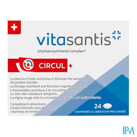 vignette Santis Vitasantis Circul+ Comprime A Liberation Prolongee 24