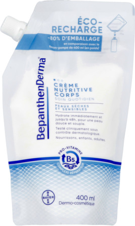 produit Bepanthenderma Creme Nutritive Corps Recharge 400ml