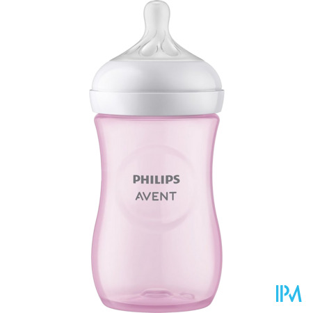 vignette AVENT BIB NAT RESPONSE 260ML ROSE