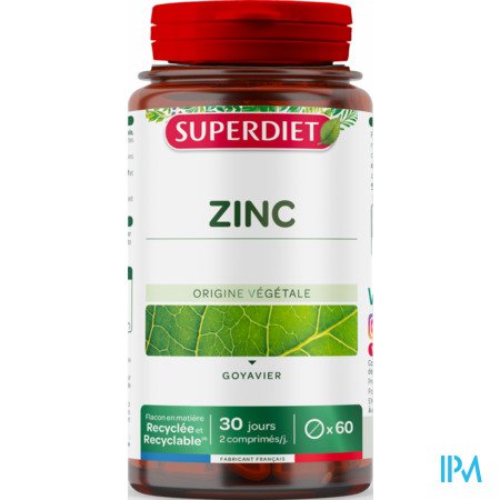 vignette Superdiet Zinc Comprime 60