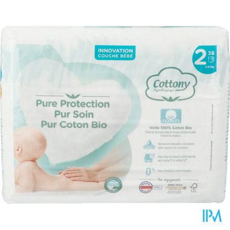 vignette COTTONY COUCHE BB 3-6KG T2 38