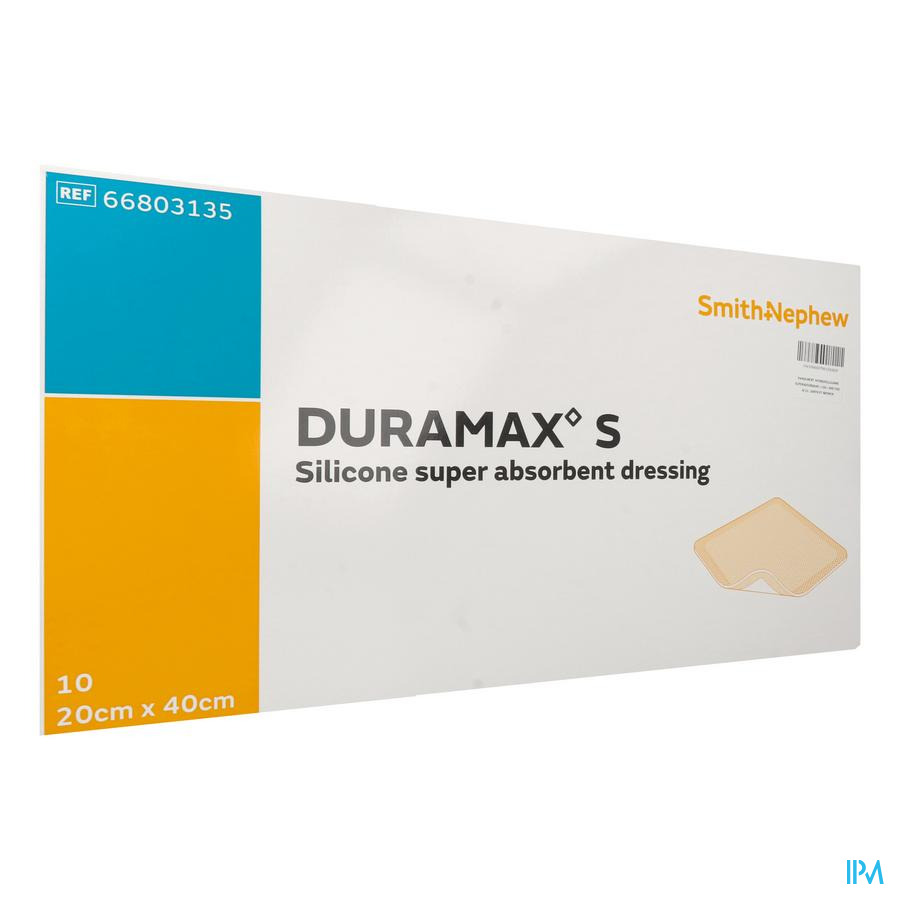 vignette Duramax S Pansement Hydrocellulaire Silicone Superabsorbant 20cm X 40cm 10