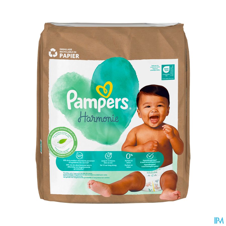 vignette PAMPERS HARMONIE MAXI PACK T5 11-16KG 66