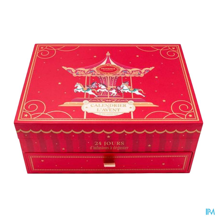 produit Provence D'antan Calendrier De l Avent Carrousel The Et Tisane Bio 43g9 Sachet 24