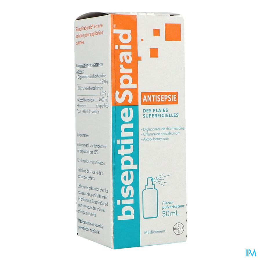vignette BISEPTINESPRAID PULV 50ML