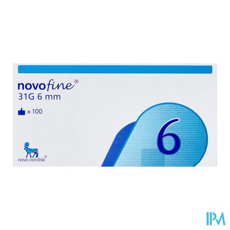 vignette Novofine Aiguille Stylo G31 6mm X 0mm25 100