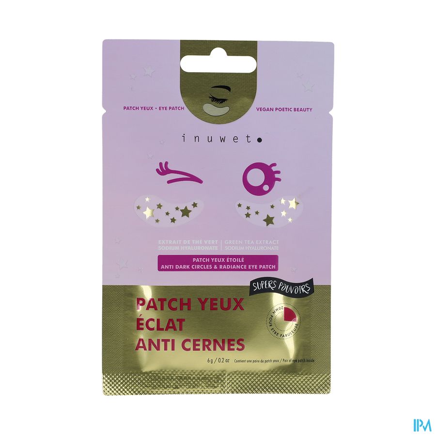 produit INUWET PATCH YEUX ETOILES A-CERNES ECLAT