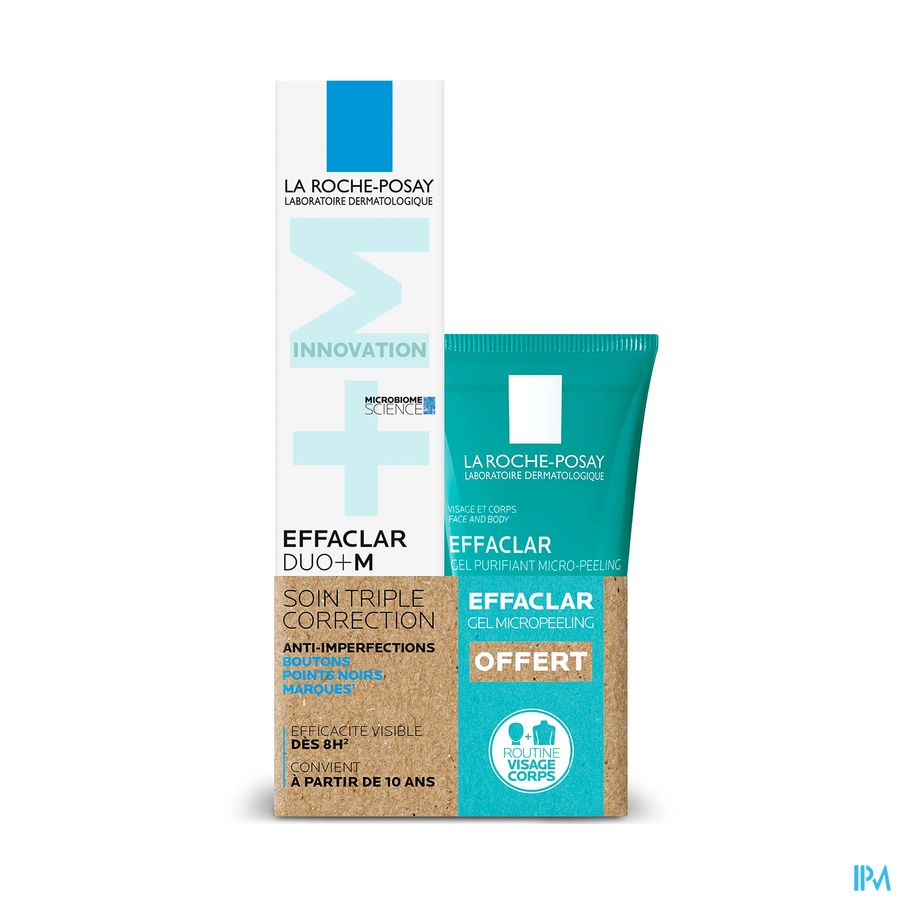vignette La Roche Posay Promo Sleeve Effaclar Duo+m 40ml + Mini Gel Micropeeling 50ml