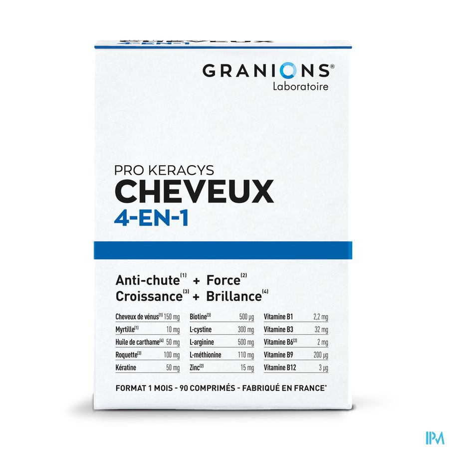 vignette GRANIONS PRO KERACYS CHEVEUX 4EN1 1 MOIS