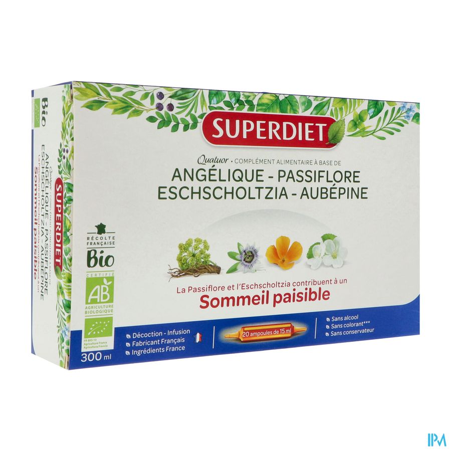 produit SD QUATUOR PASSIF DETENTE 20X15ML