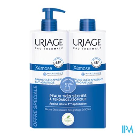 vignette Uriage Xemose Baume Oleo Apaisant Antigrattage 500ml X2