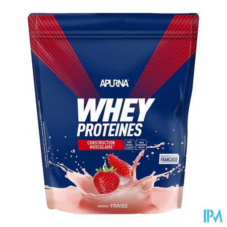 vignette Apurna Whey Proteines Saveur Fraise Poudre 720g