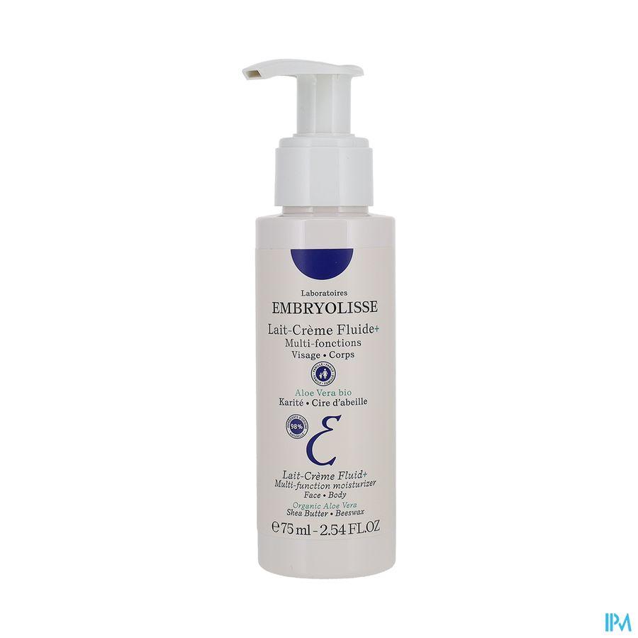 vignette EMBRYOLISSE LAIT-CR FLDE+ FL POMPE 75ML