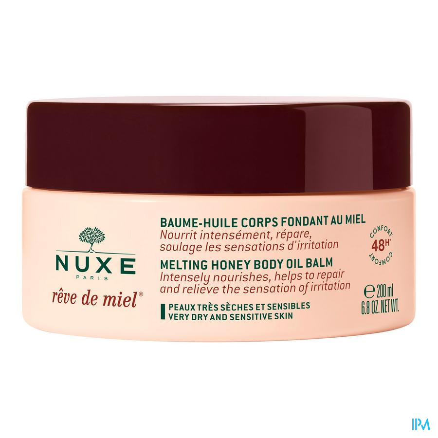 produit Nuxe Reve De Miel Baume Huile Corps Fond. 48h200ml