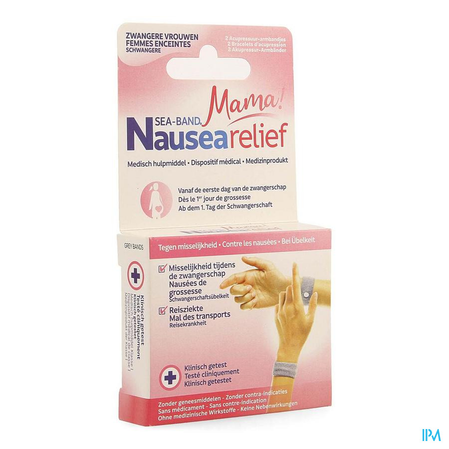 produit SEA-BAND BRACEL MAMA GRIS GROSSE 2