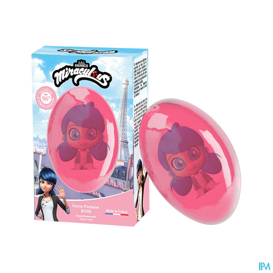 produit Le Comptoir Du Bain Savon Translucide Miraculous Marinette Rose 80g