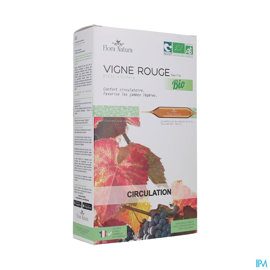 produit FLORA NATURA VIGNE ROUGE BIO