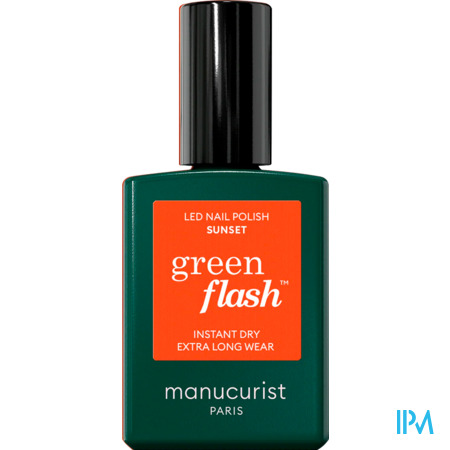 vignette Manucurist Green Flash Vernis A Ongles Sunset 15ml