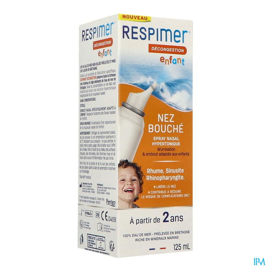 Laboratoire De La Mer Respimer Hypertonique Enfant Spray 125ml