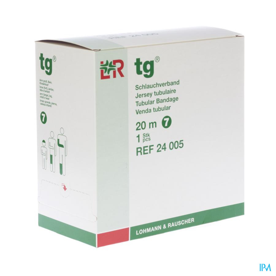 vignette Lohmann Tg Jersey Tubulaire Blanchi 20m X 7cm