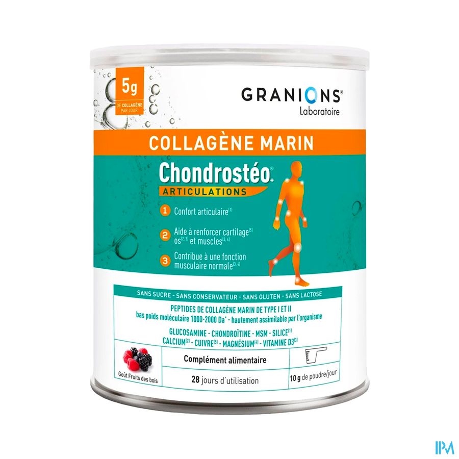 vignette CHONDROSTEO+ COLLAGENE MARIN POUDRE 280G