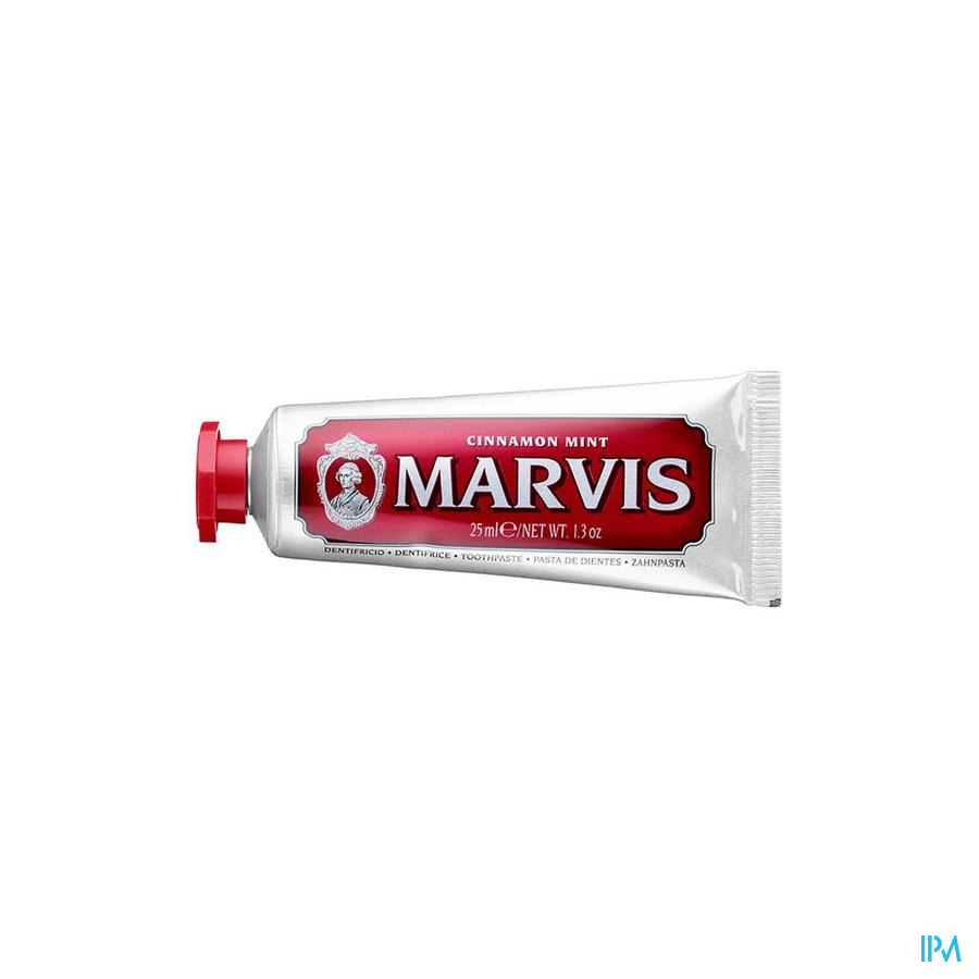 vignette Marvis Rouge Dentifrice Cannelle Menthe 25ml