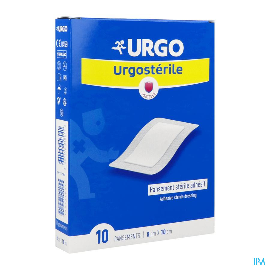 vignette Urgosterile Pansement Adhesif Sterile 10cm X 8cm 10