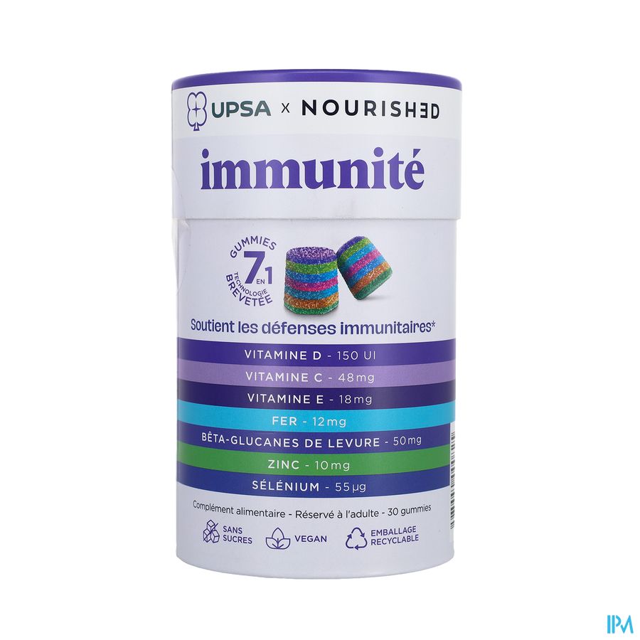 produit UPSA GUMMIES 7EN1 IMMUNITE 30