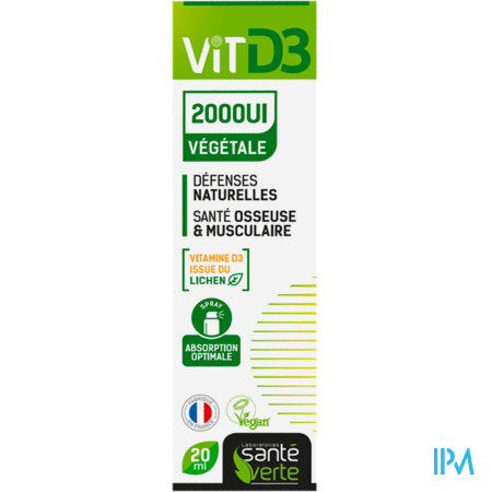 produit SANTE V VITD3 2000UI VEGETALE SPRAY 20ML
